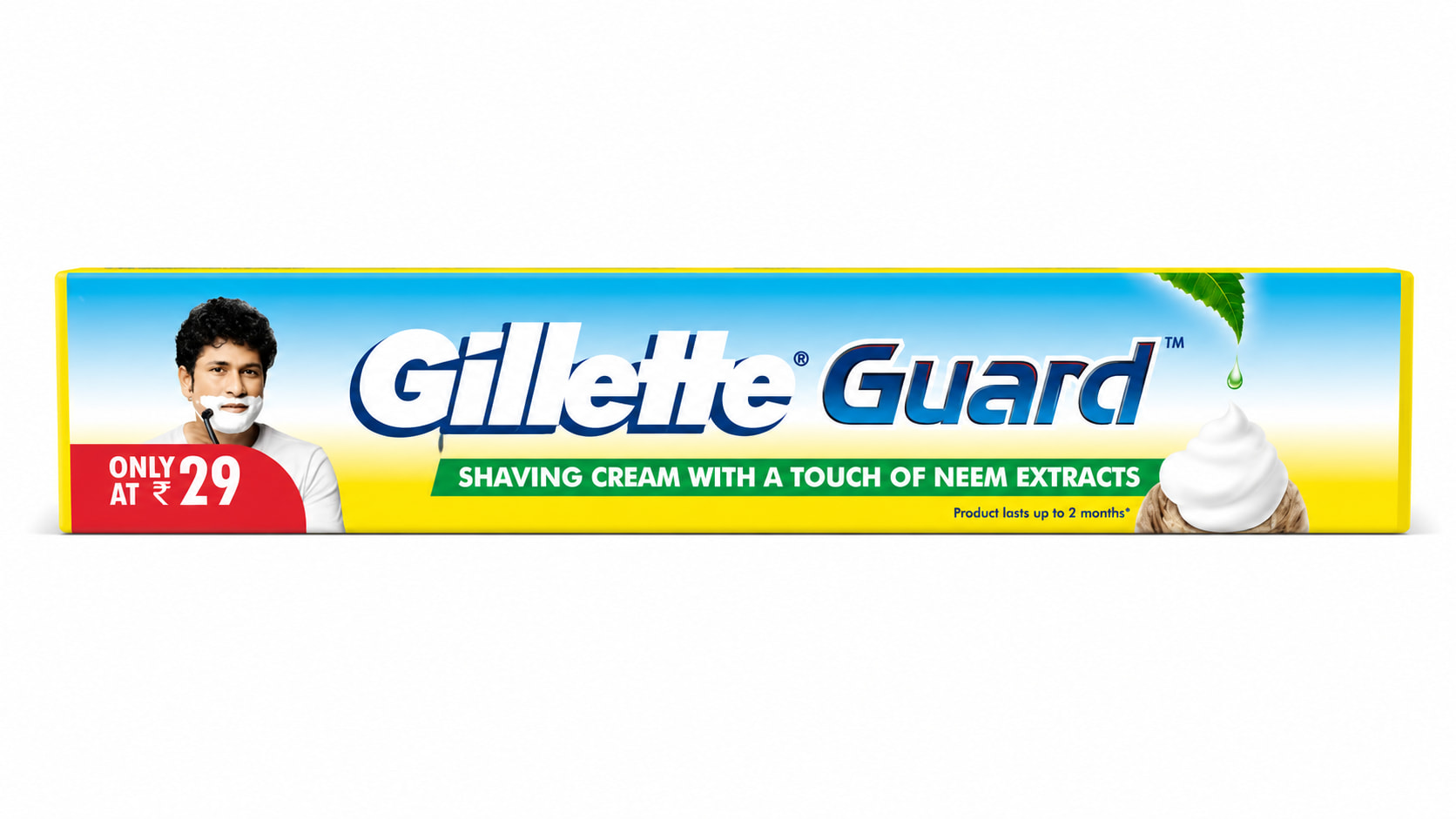 GILLETTE  GUARD SHAVING CREAM (PACK OF 3)